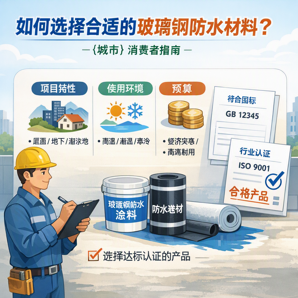 如何判定玻璃钢防水材料的合格标准? 榆林 消费者指南