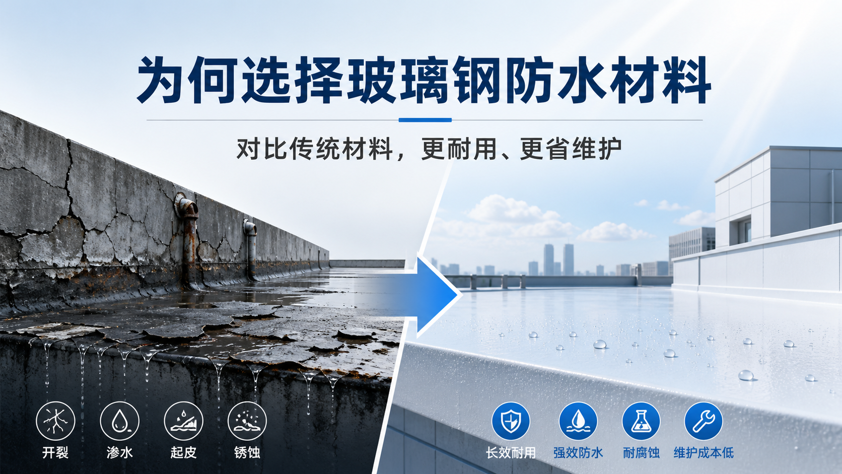 在榆林，为何选择玻璃钢防水材料而非传统材料
