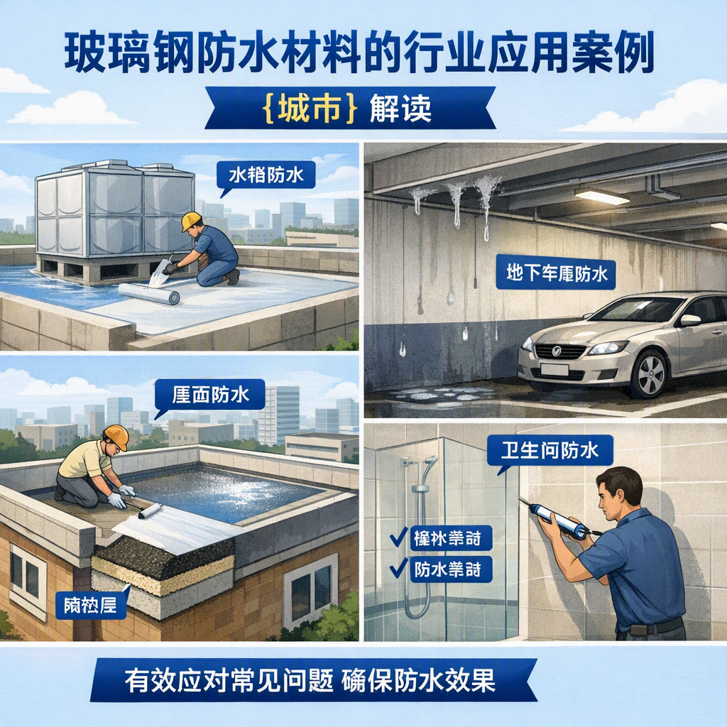 玻璃钢防水材料的行业应用案例，榆林解读